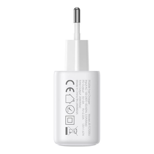 Joyroom JR-TCF12 Dual-Port (2C) 20W Power Charger (white) - Image 3