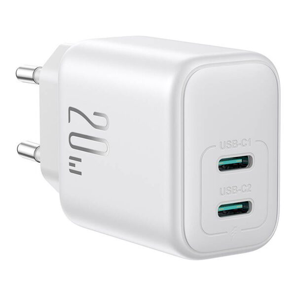 Joyroom JR-TCF12 Dual-Port (2C) 20W Power Charger (white) - Image 4