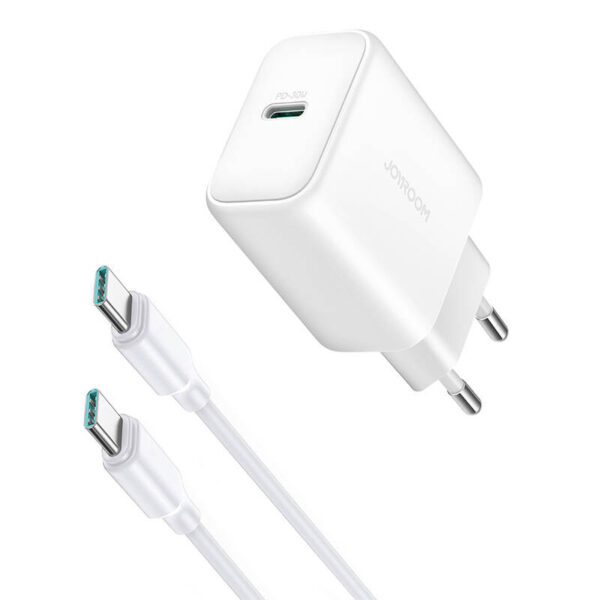 Joyroom power charger JR-TCF24 with C-C cable 30W 1m (white) - Image 7