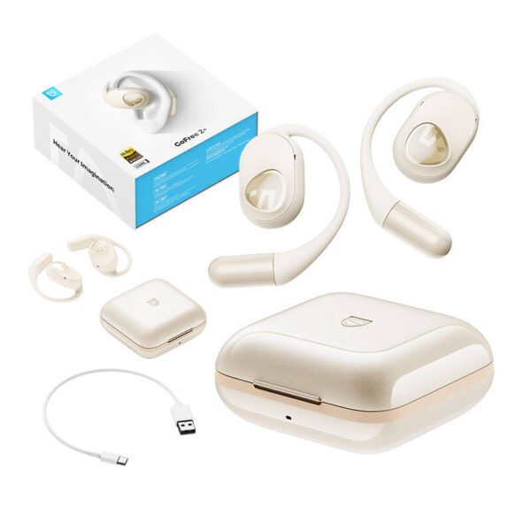 TWS Soundpeats GoFree2+ headphones (white) - Image 3