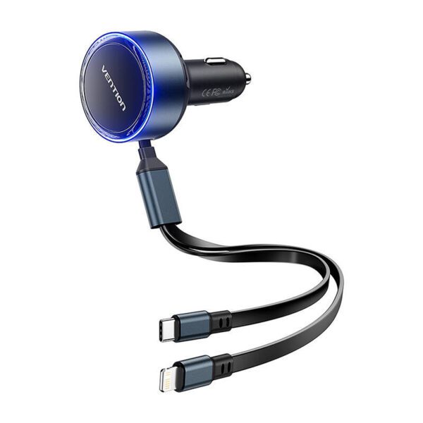Vention FFOB0 USB-C car charger + USB-C/Lightning 30W cable - Image 3