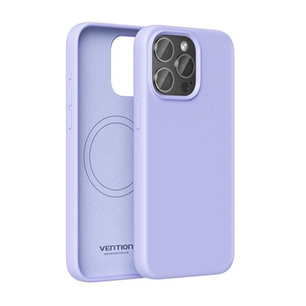 Vention KUFV0-40 Silicone Case for iPhone 15 Pro Max (purple) - Image 2