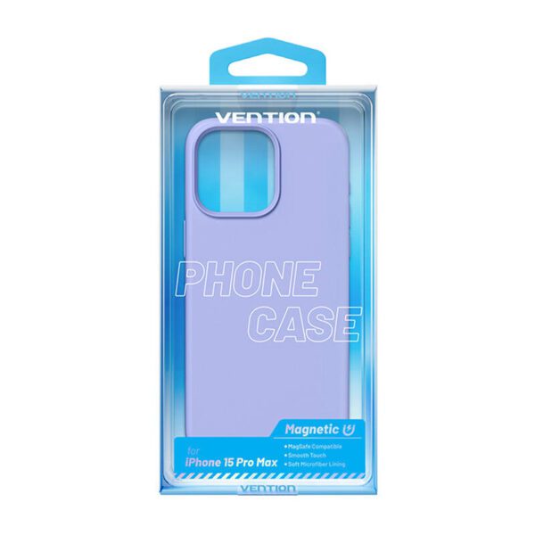 Vention KUFV0-40 Silicone Case for iPhone 15 Pro Max (purple) - Image 4