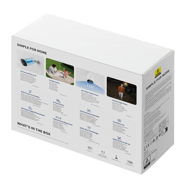 Baseus B1 2k Outdoor Camera (White) - Image 7