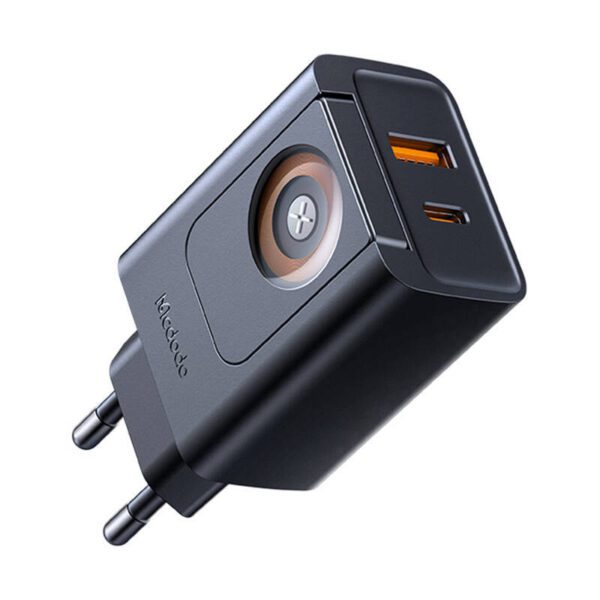McDodo CH-3700 30W 2-in-1 USB-C+A Charger, black - Image 2