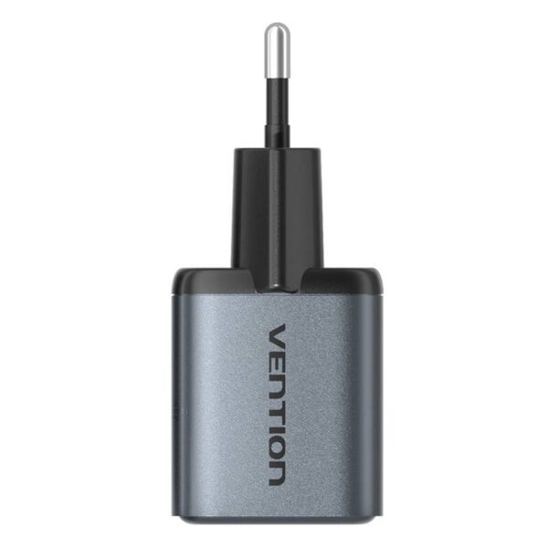 GaN Vention USB-C + USB-A 30W Charger (Gray) - Image 2