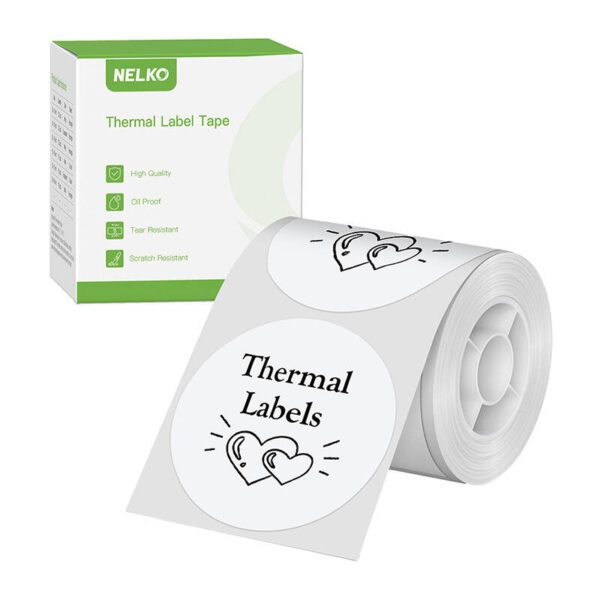 Nelko thermal label for PM220 label printer (white, 50*50 mm) - Image 2