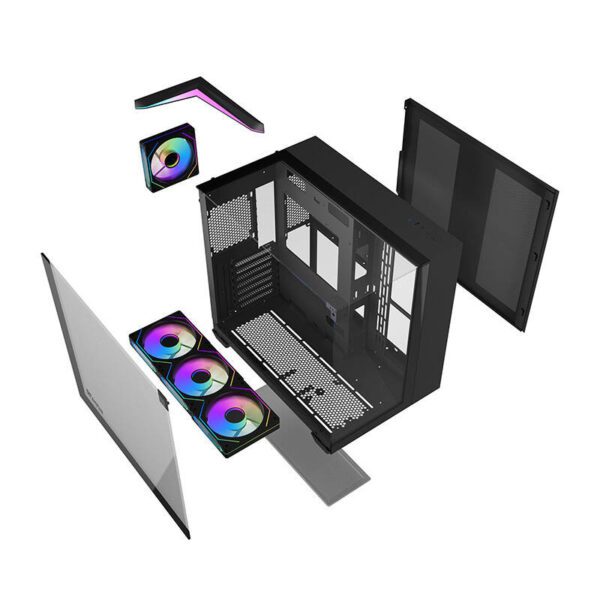 Darkflash TH285 computer case (black) + 4 fans - Image 7