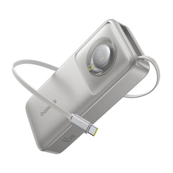 Powerbank Baseus OS Free2Pull 20000mAh 65W + cable (szary) - Image 3