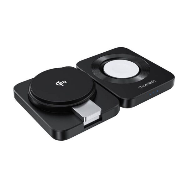 Foldable 3-in-1 magnetic charger Choetech Qi2 - Image 2