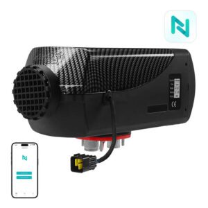 Parking heater Blitzwolf BW-AH-S2-BT, 5kw, 12V, app-controlled with standard banana interface + controller with display + Bluetooth