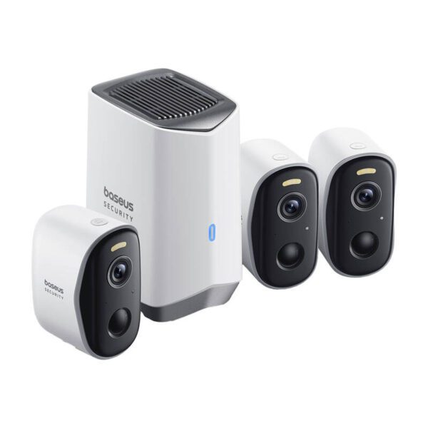 N1 Baseus 2K outdoor camera set of 3 (white) - Image 3