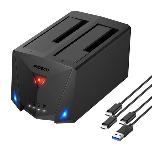 FIDECO YPZ220B HDD/SSD docking/cloning station (USB 3.2, SATA I/II/III) - Image 2