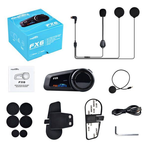 Fodsports FX6 motorcycle intercom (black) - Image 10
