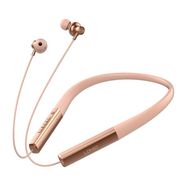 LDNIO N01 wireless neckband headphones (rose gold) - Image 2