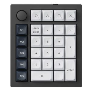 Keychron Q0 Max RGB Wireless Numeric Keyboard, Red Switch (Black) [Q0M-M1].