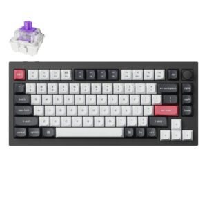 Keychron Q1 HE RGB Wireless Mechanical Keyboard, Nebula Magnetic Switch (Black) [Q1H-M1].