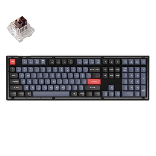Keychron V6 RGB Brown Switch Wired Mechanical Keyboard (matte black) [V6-C3]. - Image 2