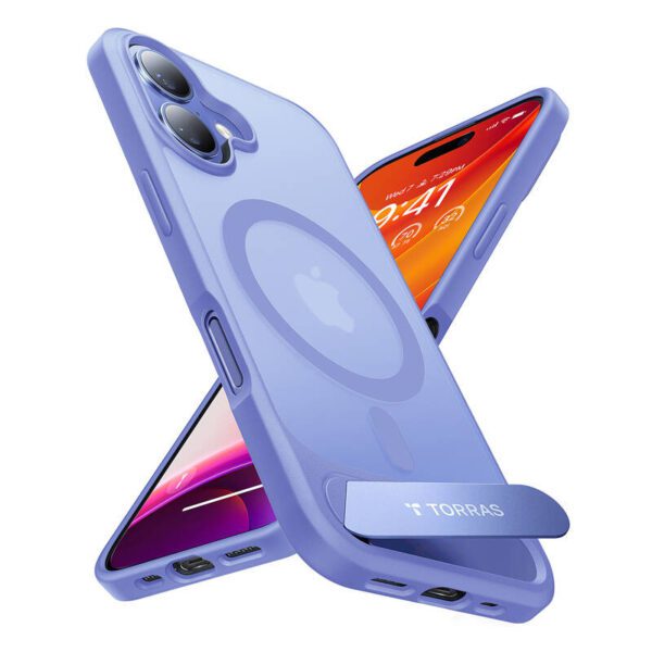 Torras Pstand Series Case for iPhone 16 (Blue) - Image 4