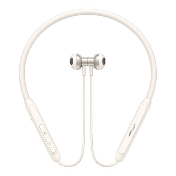 Joyroom JR-D8 wireless neckband headphones (cream white)