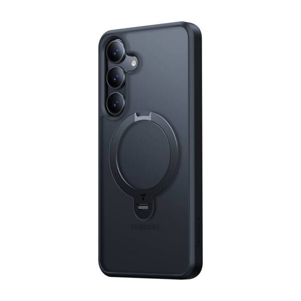 Torras Ostand Spin Series Phone Case for Samsung S25+ (black) - Image 3