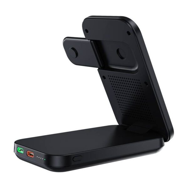 3in1 Mag Charger Holder Choetech B750 10000mAh Qi2 (Black) - Image 2