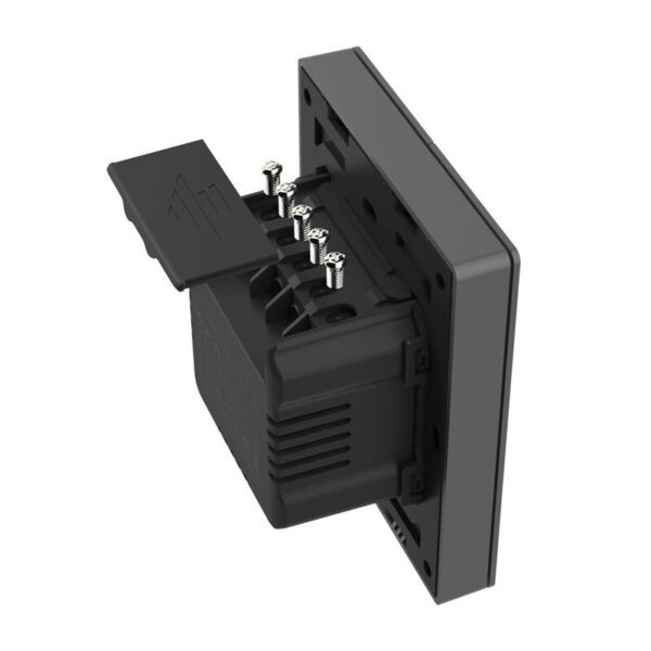 Smart WiFi wall switch SONOFF M5-2C-80 (2-channel, for frame, graphite) - Image 7