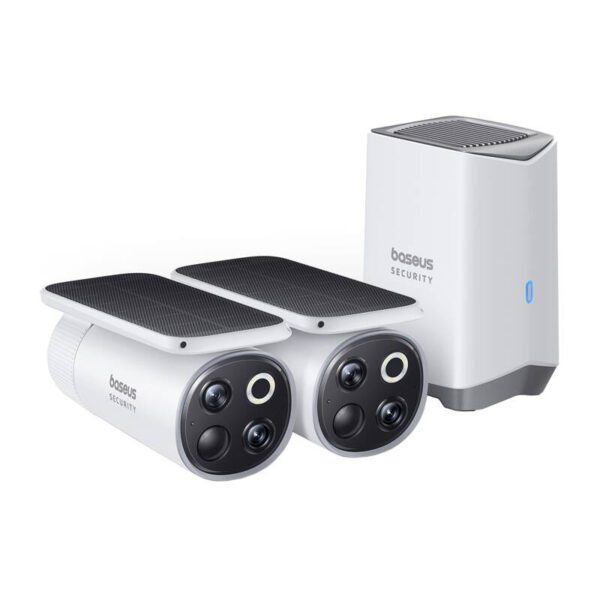 Baseus S1 Pro 3K Dual outdoor camera (white) - Image 2