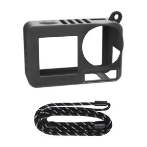 Sunnylife OA5-BHT885-D silicone case with strap for ACTION 5 PRO (black)