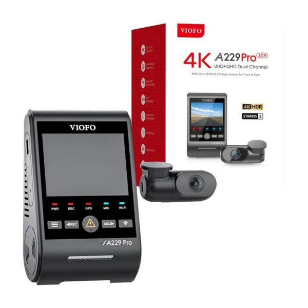 VIOFO A229 PRO 2CH 4K + 2K WiFi, GPS