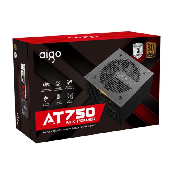 Aigo AT750 computer power supply (black) - Image 9