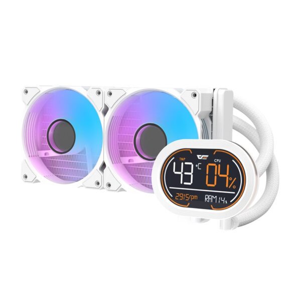 Darkflash DH240D CPU water cooler (white) - Image 2