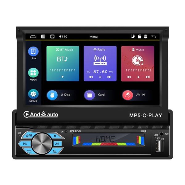 Car monitor 7" Podofo A3012 Carplay&Android Auto, - Image 2