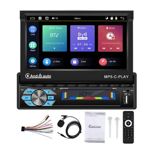 Car monitor 7" Podofo A3012 Carplay&Android Auto, - Image 8