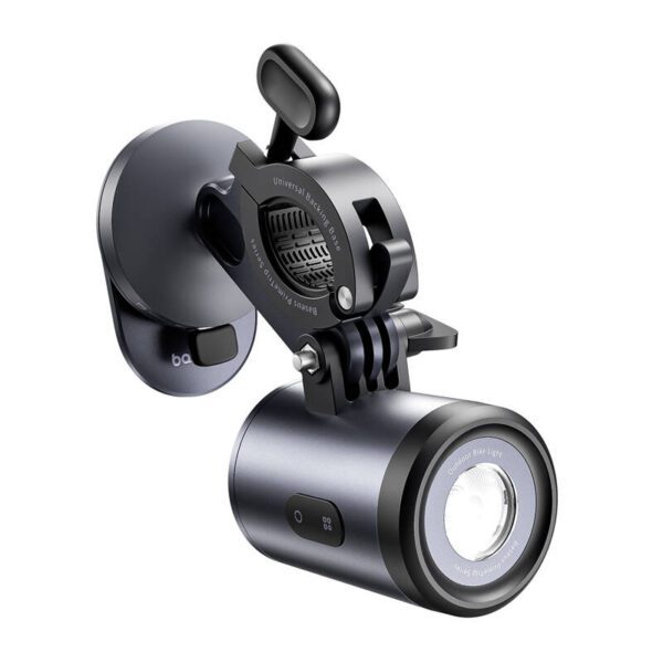 Baseus PrimeTrip 2-in-1 bike mount, phone holder + flashlight (black) - Image 2