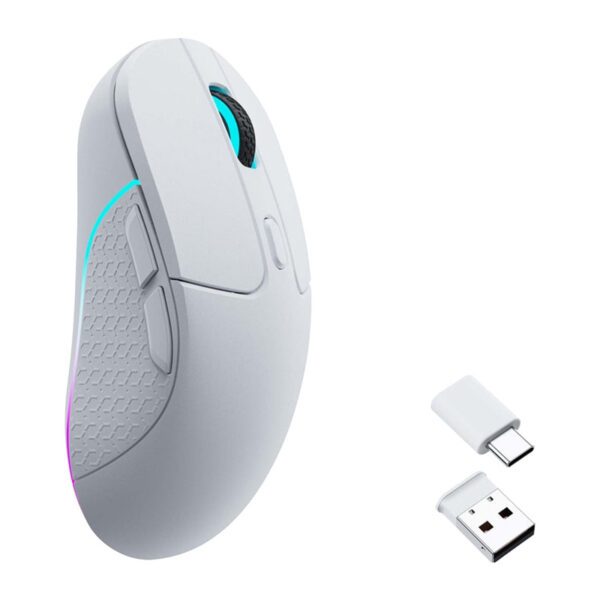 Keychron M3 RGB 1000Hz Wireless Gaming Mouse (White) [M3-A3]. - Image 2