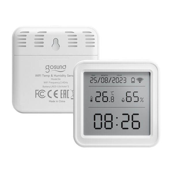 Zigbee Gosund ST17 LCD smart temperature and humidity sensor Tuya - Image 5