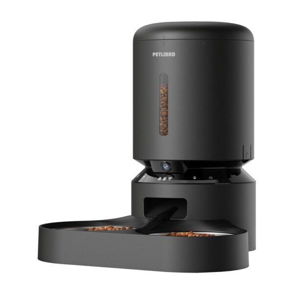 Petlibro Granary camera food dispenser with double bowl, 5L (black) - Image 3