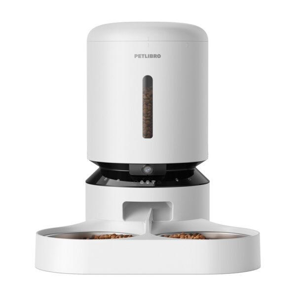 Petlibro Granary camera feed dispenser with double bowl, 5L (white) - Image 2