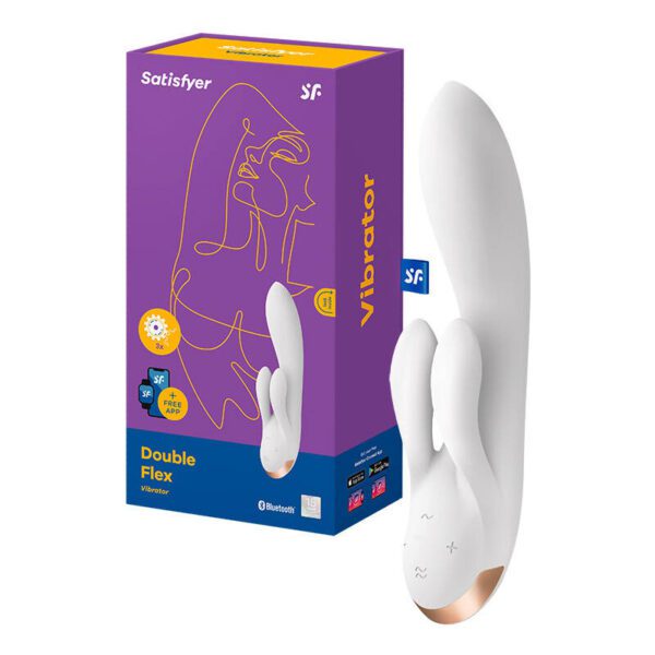 Vibrator Satisfyer Double Flex with App (White) - Image 2