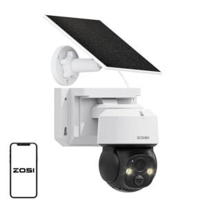 Outdoor IP camera with solar panel ZOSI C2914 WiFi 4MP IP66