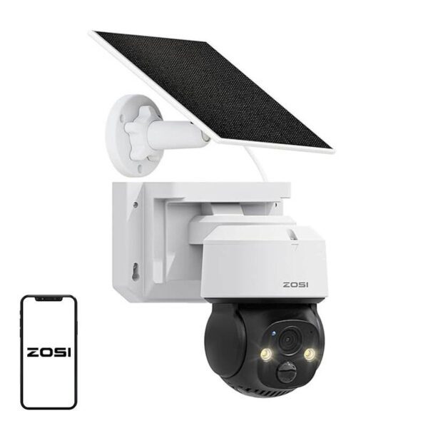 Outdoor IP camera with solar panel ZOSI C2914 WiFi 4MP IP66