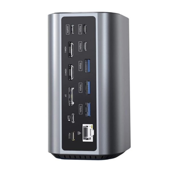 Blitzwolf BW-TH15 17in1 Docking Station 2xHD+DP+4xC+3xUSB 3.0+USB 3.1+C 3.2+C PD+RJ45+micro SD+SD+3.5mm Audio - Image 6