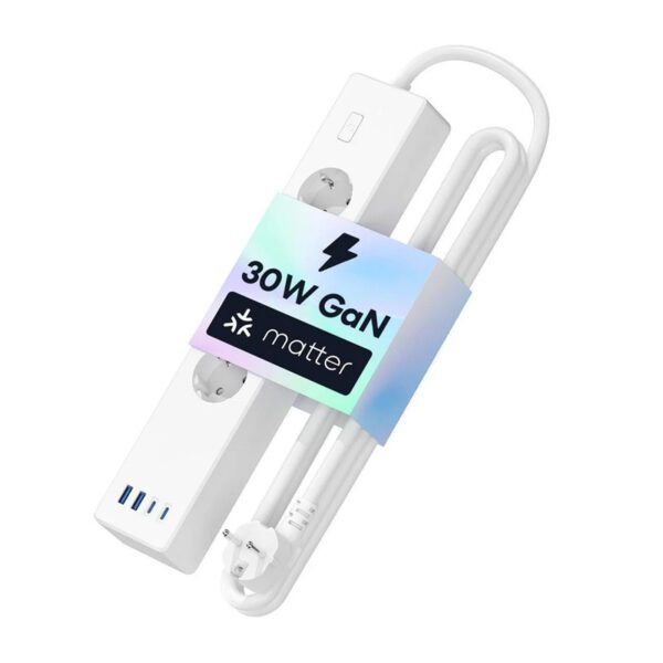 Meross MSP844(EU) smart fast charging power strip, 4 outlets + 2x USB-A + 2x USB-C (Matter) - Image 3
