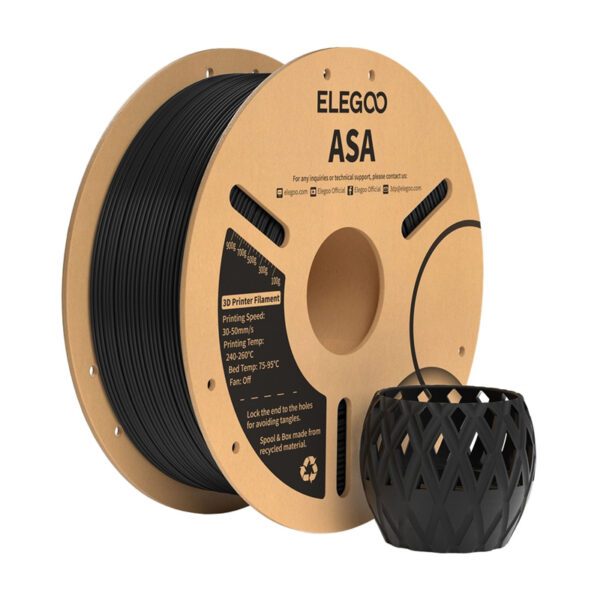ELEGOO ASA Filament (Black) - Image 2