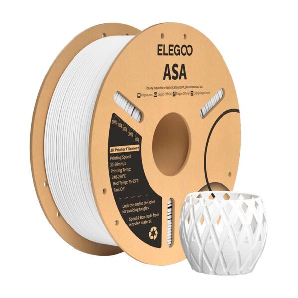 ASA ELEGOO Filament (White) - Image 2