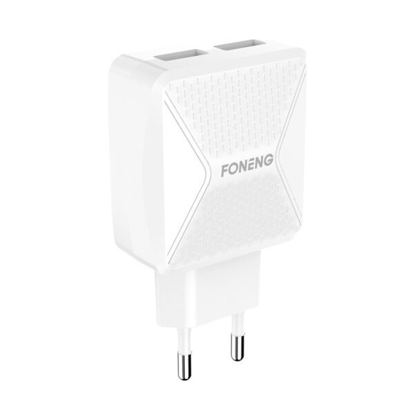 GaN Foneng EU50 charger, 35W 2x USB-C to Type-C to Lightning (white) - Image 2