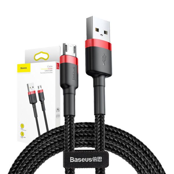 Baseus Cafule Micro USB cable 1.5A 2m (Red+Black) - Image 7