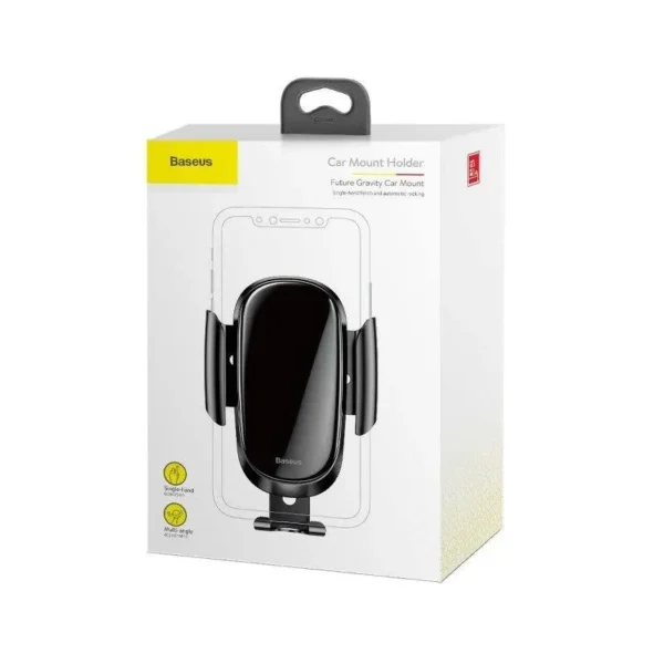 Baseus Future Gravity Car Mount Gravitational car holder (black) - Image 7