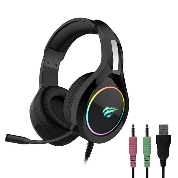 Gaming headphones Havit GAMENOTE H2232D RGB USB+3.5mm - Image 2